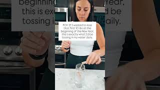 WHAT ADDED TO MY WATER TO DROP 20 LBS ⬇️ Comment WATER HACK to get exactly what I used!! What are