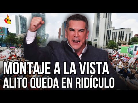 Alito arma falsa protesta… y un reportero lo deja en ridículo
