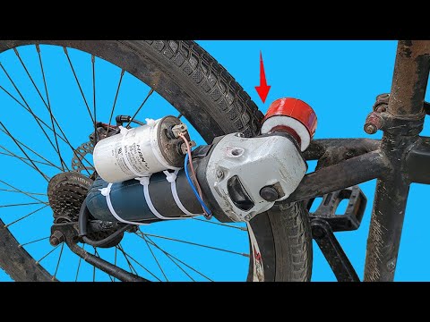 Farmer Attaches Angle Grinder to Bike! Turn Your Bike into a Brushed Electric Bike