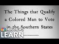 Post-Civil War African American Voting and Jim Crow Laws