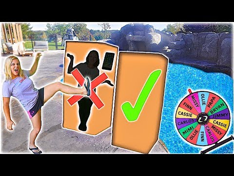 DON'T Push The WRONG MYSTERY BOX Into The Water! Mystery Wheel! Ft. DailyBumps! // SoCassie