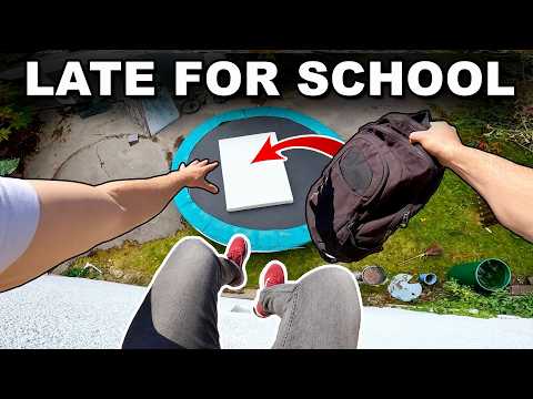 LATE FOR SCHOOL - Parkour POV