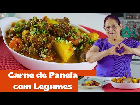 CARNE DE PANELA COM LEGUMES FRESCOS: RÁPIDA E DELICIOSA!🥘🍅