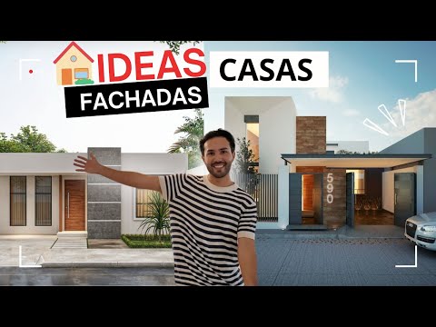 ✅10 FACHADAS de CASAS PEQUEÑAS ❤️😱 FACHADAS BONITAS y sencillas