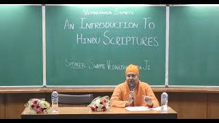 Talk by Swami Vedarthananda : An Introduction to Hindu Scriptures  at IIT Kanpur
