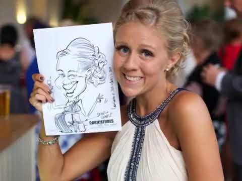 Caricaturing at Weddings