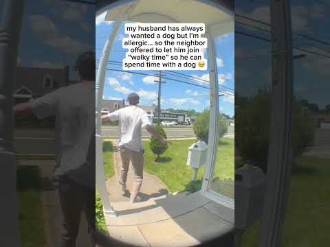 Husband and Neighbor Have "Walky Time!"