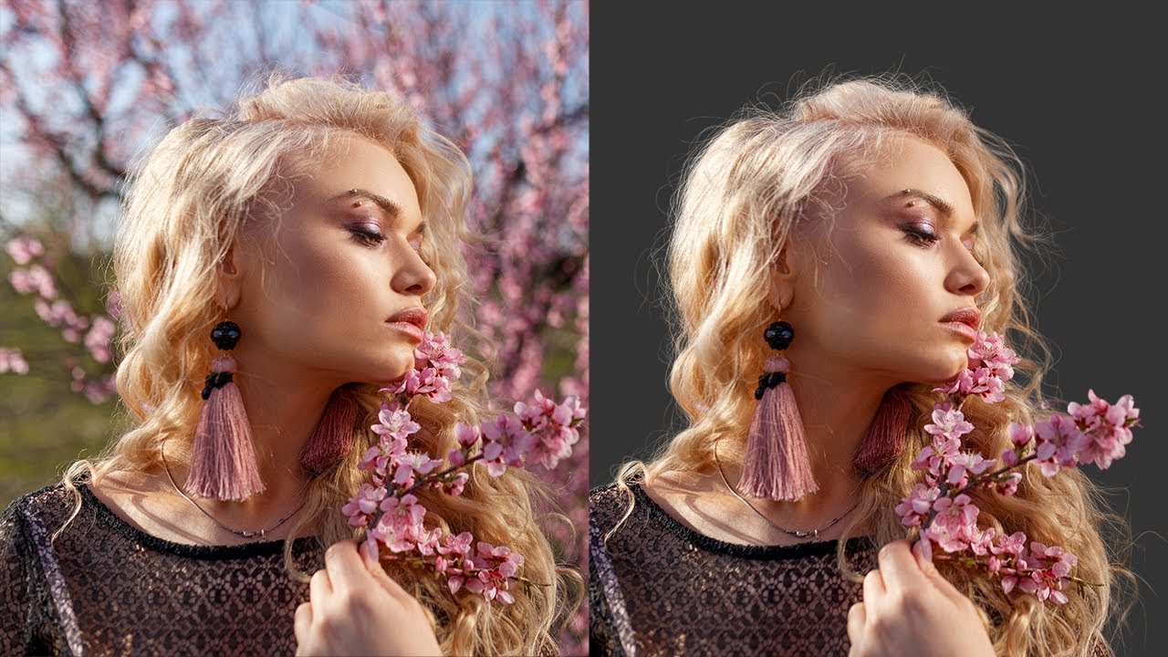 Cut Out Hair from Extremely Busy Background! Tutorial