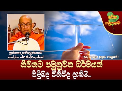 Ven Ambalanthota Kolitha Thero | 2024-12-13 | 6:30 AM (නිවනට පමුනුවන ධර්මයන් පිළිබඳව විනිවිද දැකීම.)