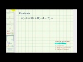Operations with Integers and Expressions