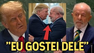 Trump SE APAIXONA por Lula na ONU "NOS ABRAÇAMOS E EU GOSTEI DELE, PARECE UM CARA LEGAL"