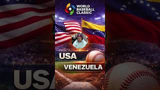 USA vs Venezuela ⚾ World Baseball Classic Showdown