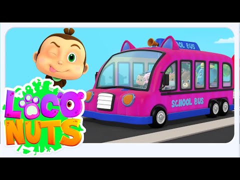 Wheels on the Bus In Pink Color, बस का चक्का घूमे गोल, Bath Song + More Hindi Rhyme For Kids