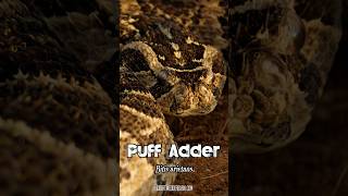 Why This Snake Strikes Faster Than You Can See #puffadder #wildlife #shorts