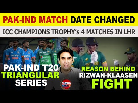 Pakistan vs India match changed in ICC Champions Trophy 2025 | Reason behind Rizwan & Klaasen fight