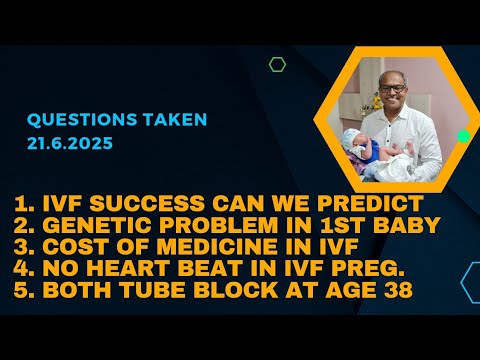 IVF success?, Genetic problem in baby,. Questions Taken 21.6.2025