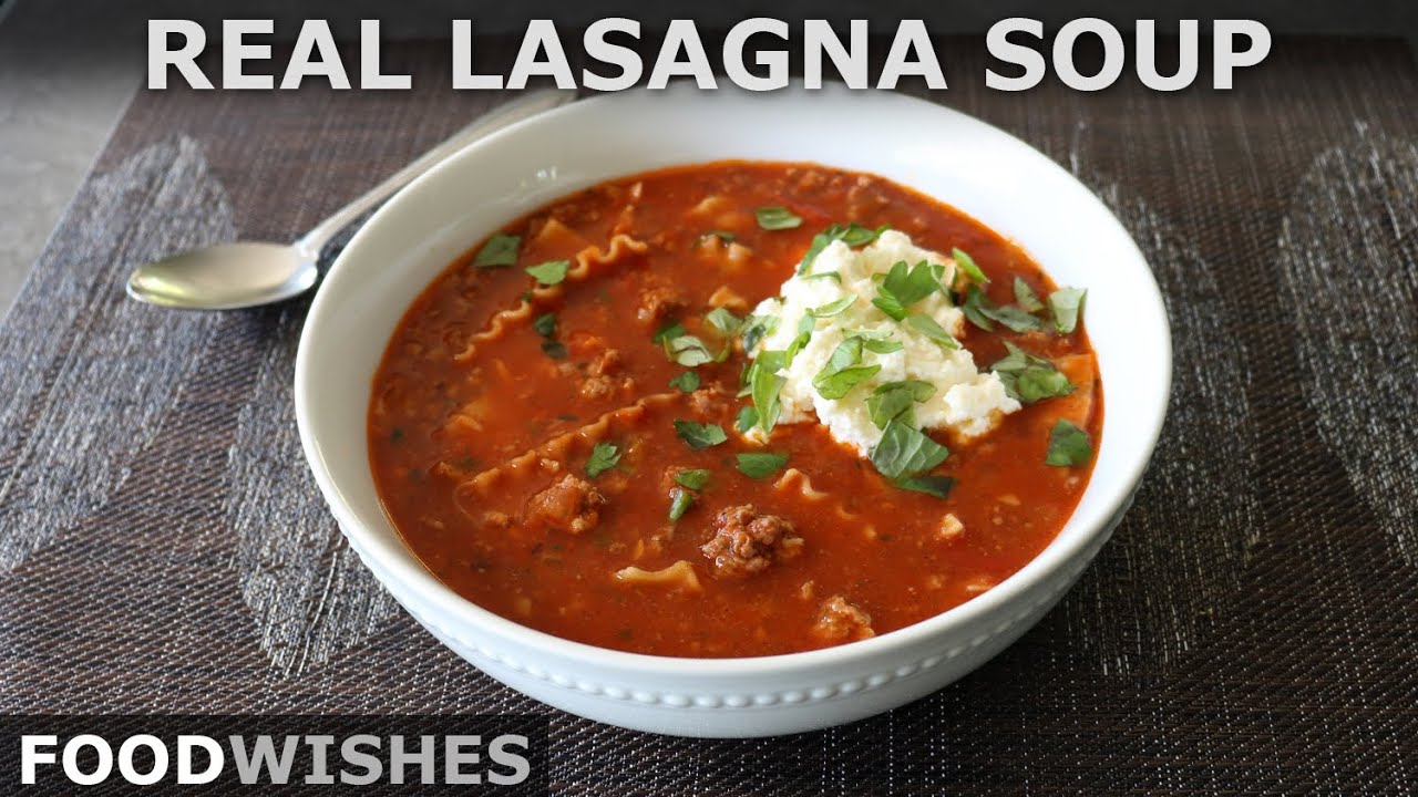 Real Lasagna Soup