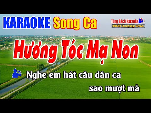 Hương Tóc Mạ Non Karaoke ( Song Ca ) Beat Chuẩn Nhạc Sống Tùng Bách