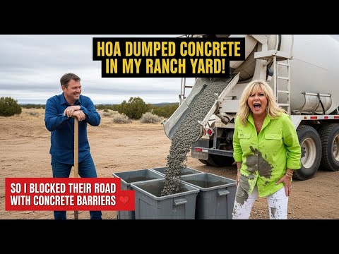 HOA Dumped Concrete in My Ranch Yard — So I Blocked Their Access to the Road with Concrete Barriers!