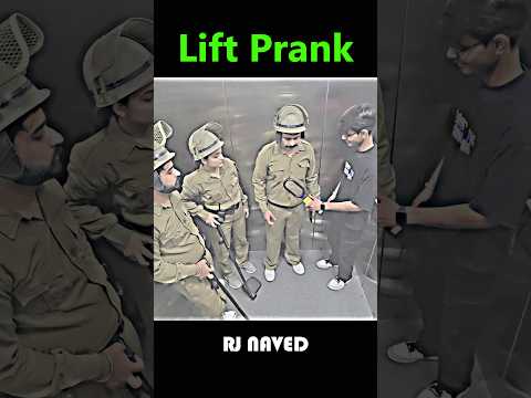 is done with brother Prank In Lift😅Don't Miss The End🤫Credit - Rj Naved #funny #comedian