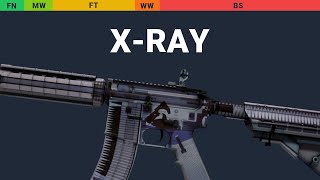 M4A4 X-Ray Wear Preview