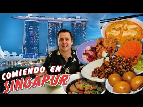 Así es la comida de SINGAPUR 🇸🇬 🥘Probando la comida auténtica y callejera del Singapur