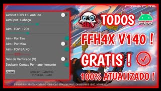 😱SAIU!!😱 MOD MENU FFH4X V140 CRACKED FF 1.111.X 100%ANTBLACKLIST - ANTIBAN!