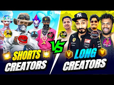 4 Shorts Creators Challenge Me For Clash Squad Versus 😮 Free Fire