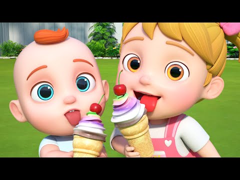 🍦 Fruit Ice Cream Song | Rainbow Ice Cream | Boo Kids Song & Nursery Rhymes