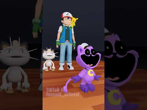 Pikachu & CatNap ft. Skibidi Toilet (Who's that Pokémon? 37) #pokemon #memes
