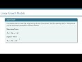 Linear Growth and Population Models
