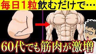60歳から筋肉をつける簡単で確実な方法を解説！知らないと必ず損する！脚の老化を予防する方法！【高齢者｜サルコペニア｜老化防止】