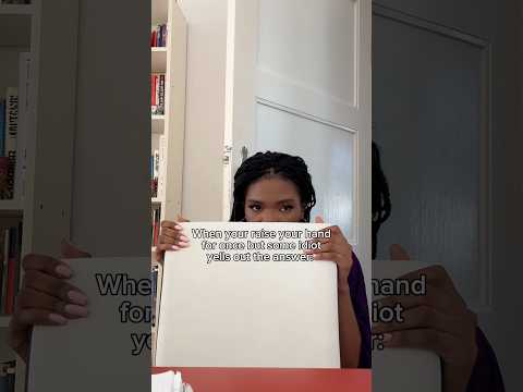 When you raise your hand but someone yells out the answer #school #relatable