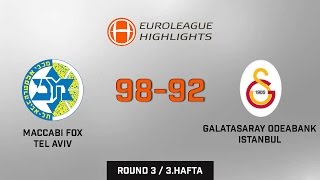 Maccabi Fox Tel Aviv 98-92 Galatasaray Odeabank Istanbul Full Highlights