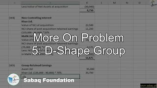 More On Problem 5: D-Shape Group