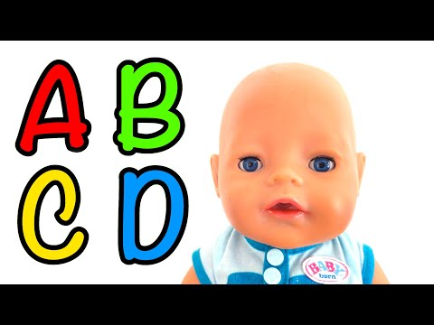 ABC Song for kids and babies with Cry baby doll