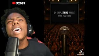 IShowSpeed Sings Somewhere Only We Know by Keane (Karaoke) 😂