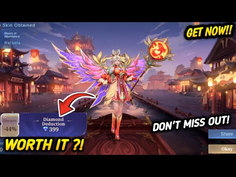 GET NOW!! RAFAELA NEW LUNAR FEST SKIN ONLY 499 DIAMONDS (WORTH IT)! - MLBB