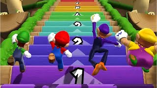 Mario Party 9 Step it Up - Luigi Vs Mario Vs Wario Vs Waluigi (Master Difficulty)