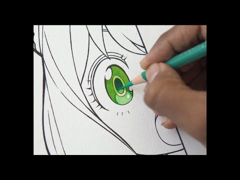 【イラストメイキング】EYE COLORING \ PENCIL SKETCH & MARKERS