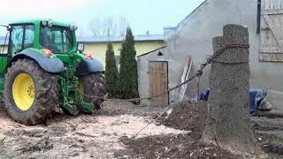 Dangerous Fastest Monster Stump Removal Excavator Working, Heavy Extreme Tractor vs Big Tree Stump