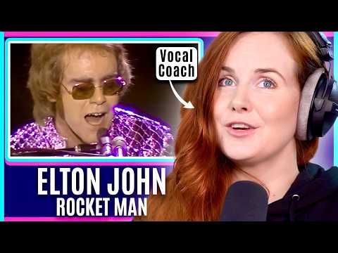What Makes Elton So Unique? | Vocal Coach Analysis | Elton John - Rocket Man Reaction