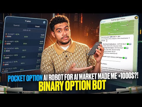 POCKET OPTION AND MY NEW AI TRADING ROBOT! MAKING 1000$ FROM 500$ AI TRADING BOT | BINARY OPTIONS