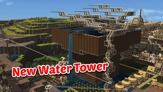 Building a central water tower - Timberborn - Evergreen #9
