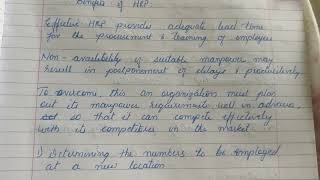 Human Resource Planning: Benefits (HRP)