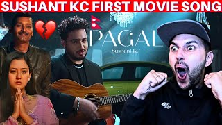 SUSHANT KC FIRST NEPALI MOVIE SONG 😱 #reaction on PAGAL by @SushantKC | New Official Music Video