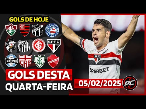 ⚽️ TODOS OS GOLS DESTA QUARTA 05/02/2025 GOLS DOS ESTADUAIS, GOLS DE HOJE, GOLS DO DIA (COMPLETO)