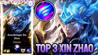 WILD RIFT XIN ZHAO - TOP 3 XIN ZHAO GAMEPLAY - SOVEREIGN RANKED