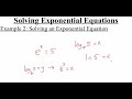 Exponential and Logarithmic Equations