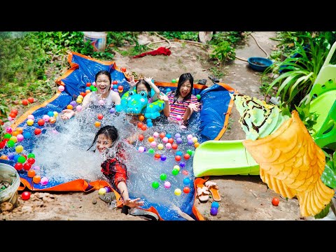 Cách Làm Bể Bơi Tại Nhà ❤ Ăn Kem Cá - Trang Vlog